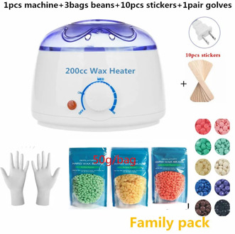 Paraffin Wax Warmer 200cc mini Wax Heater Feet Mini SPA Hand Machine Body Depilatory 1machine+100g wax beans+10pcs stickers