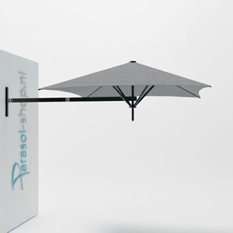Paraflex muurparasol 200x200cm zwarte Neo arm   (Acqua)