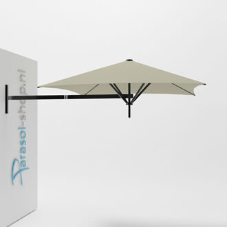 Paraflex muurparasol 200x200cm zwarte Neo arm   (Apio)