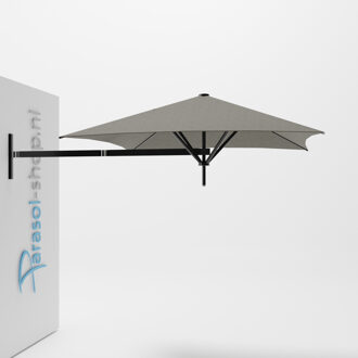 Paraflex muurparasol 200x200cm zwarte Neo arm   (Flanelle)