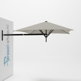 Paraflex muurparasol 200x200cm zwarte Neo arm   (Grey)