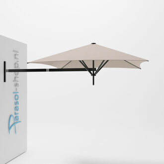 Paraflex muurparasol 200x200cm zwarte Neo arm   (Lin)
