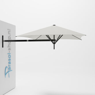 Paraflex muurparasol 200x200cm zwarte Neo arm   (Natural)