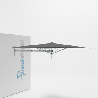 Paraflex muurparasol 230x230cm Neo arm   (Black)
