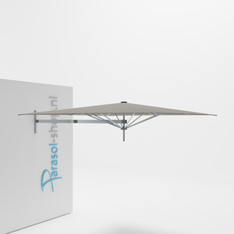Paraflex muurparasol 230x230cm Neo arm   (Flanelle)