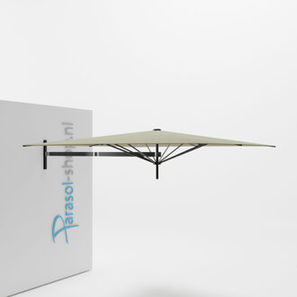 Paraflex muurparasol 230x230cm zwarte Neo arm   (Apio)