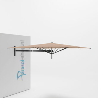 Paraflex muurparasol 230x230cm zwarte Neo arm   (Avena)
