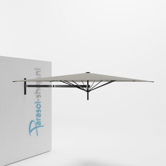 Paraflex muurparasol 230x230cm zwarte Neo arm   (Grey)