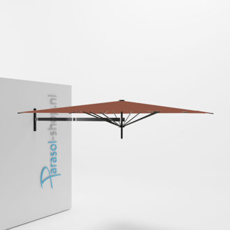Paraflex muurparasol 230x230cm zwarte Neo arm   (Terra)