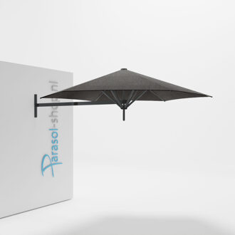Paraflex muurparasol 270cm zwarte Neo arm   (Flanelle)