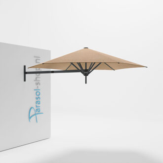 Paraflex muurparasol 270cm zwarte Neo arm   (Sand)