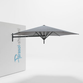 Paraflex muurparasol 300cm zwarte Neo arm   (Acqua)