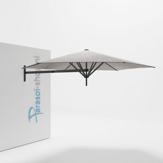 Paraflex muurparasol 300cm zwarte Neo arm   (Marble)