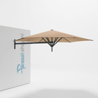 Paraflex muurparasol 300cm zwarte Neo arm   (Sand)