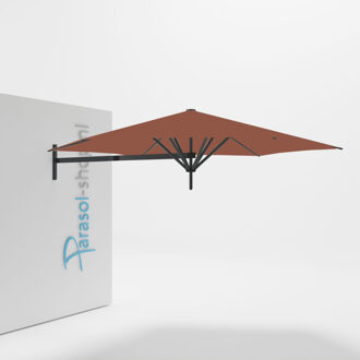 Paraflex muurparasol 300cm zwarte Neo arm   (Terra)