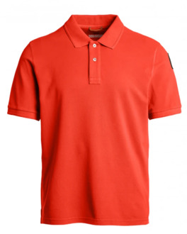 Parajumpers Compact Katoenen Polo Shirt Parajumpers , Red , Heren - Xl,L,M,S