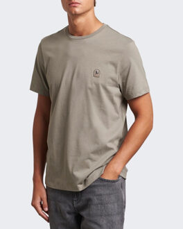 Parajumpers Heren patch t-shirt blauw - maat L Groen