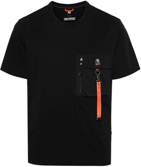 Parajumpers Mojave Zwarte T-shirt Parajumpers , Black , Heren - L