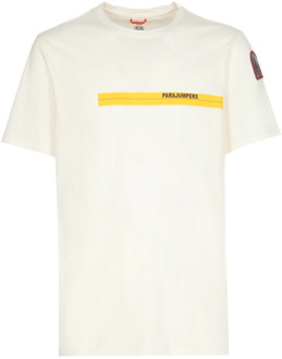 Parajumpers T-Shirts Parajumpers , White , Heren - Xl,L,M,S,Xs,3Xl
