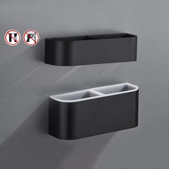 Paraplu Aftappen Rack Enkele/Dubbele Laag Opslag Houder voor Thuis Cafe Supermarkt zwart dubbele