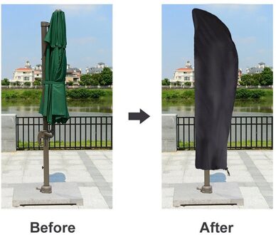 Paraplu Cover Outdoor Patio Paraplu Waterdichte Beschermhoes Met Rits Voor Tuin Cantilever Parasol Paraplu Case