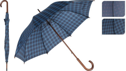 Paraplu geruit 104cm verschillende