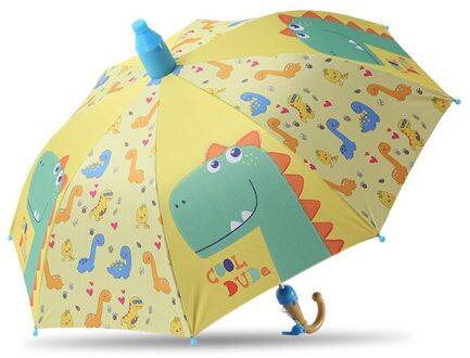 Paraplu Kids Mooie Regen Parasols Cartoon Eenhoorn Paraplu Kinderen Regenboog Paraplu Semi Automatische dinosaurus