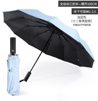 Paraplu Mannen Parasol Sombrillas Para Lluvia Uc Mannen Kinderen Paraplu Voor Meisjes Clear Regen Kids Zomer Parasol Kleine Zonnescherm licht blauw