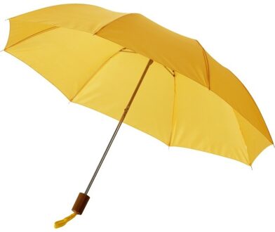 Paraplu Opvouwbaar - klein - geel - polyester - 35 x D93 cm - compact model