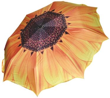 Paraplu Regen Vrouwen 3D Zonnebloem 24Cm Drie Vouwen Winddicht Anti Uv Parasol Zonnige Regenachtige Vrouwen Paraplu