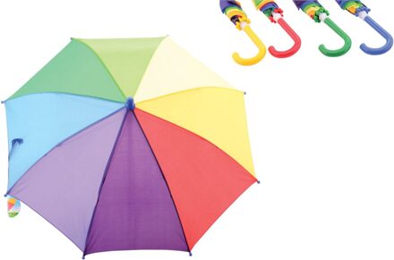 paraplu regenboog 65 cm Multikleur