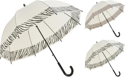 Paraplu transparant koepel panterprint verschillende