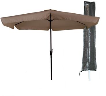 Parasol - 300 cm - Ecru + Basic CUHOC Parasolhoes - Parasol COMBI Crème