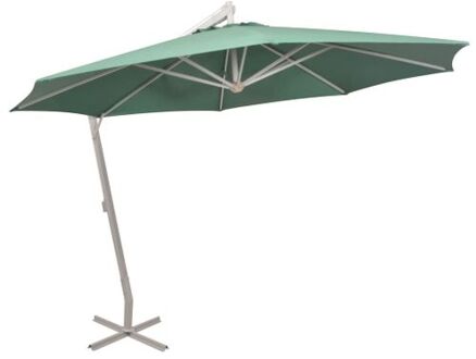 Parasol 350 cm - aluminium paal - groen - waterdicht