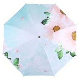 Parasol Anti Ultraviolet Double-Layer Zwart Lijm Zonnebrandcrème Paraplu Zonnige En Regenachtige Dual-Purpose Opvouwbare Paraplu Vrouwelijke