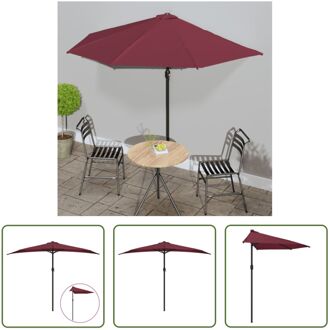 Parasol Bordeauxrood 300 x 155 x 223 cm - UV-beschermend polyester