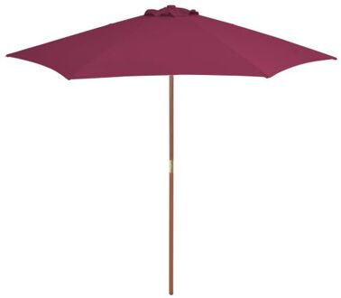 Parasol Elegant 270x244 cm - UV-beschermend polyester - 38 mm paaldiameter Rood
