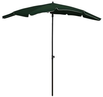 Parasol Groen Polyester - 200 x 130 x 234 cm - UV-beschermend - Stalen paal - Kantelfunctie