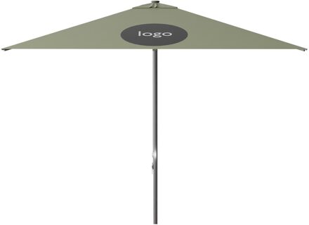 Parasol Lima 300x300cm (Sage green) met bedrukking