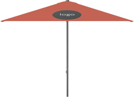 Parasol Lima 300x300cm (Terra) met bedrukking