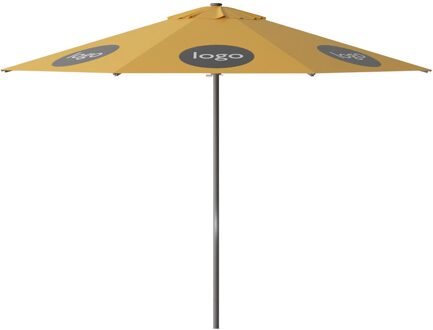 Parasol Lima 350cm rond (Yellow) met bedrukking