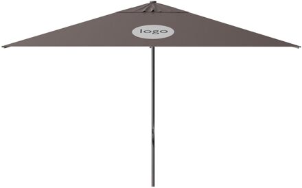 Parasol Lima 350x350cm (Taupe) met bedrukking
