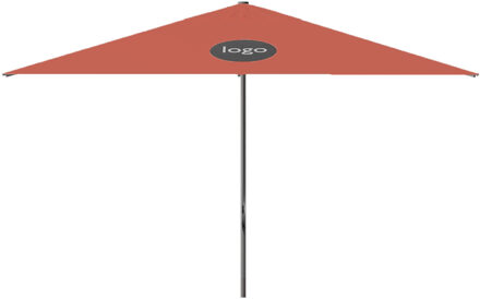 Parasol Lima 350x350cm (Terra) met bedrukking