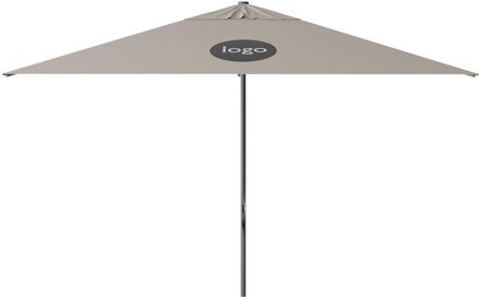 Parasol Lima 350x350cm (Vanilla ice) met bedrukking