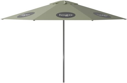 Parasol Lima 400cm rond (Sage green) met bedrukking