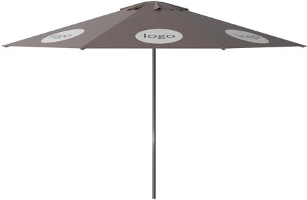 Parasol Lima 400cm rond (Taupe) met bedrukking
