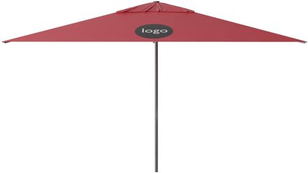 Parasol Lima 400x300cm (Brick red) met bedrukking