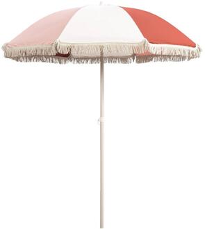Parasol Oliva Tilt - Zand/terracotta - Ø200 Cm - Polyester - Beige#Bruin