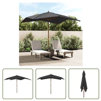 Parasol - Outdoor - 300x300x273 cm - Zwart