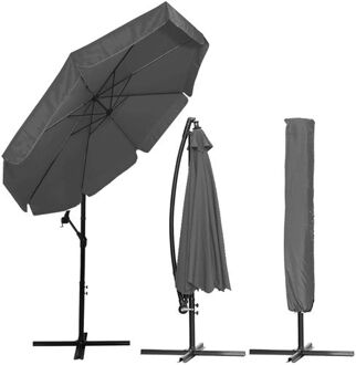 Parasol Parasols Kantelbaar Met Ventilatie Donkergrijs Ø300 cm